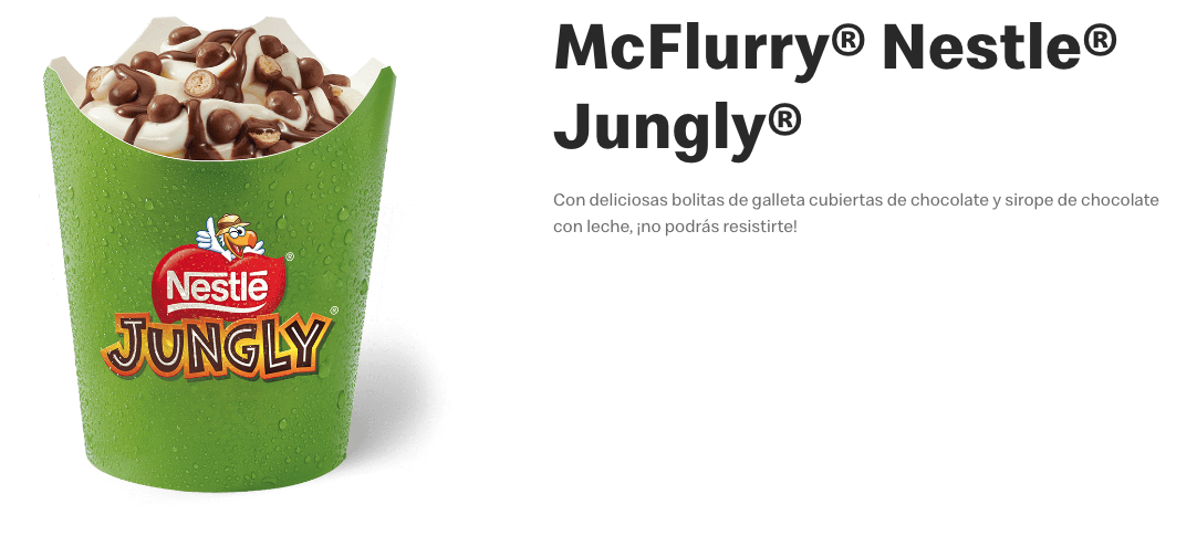 Nuevo McFlurry de Nestlé Jungly