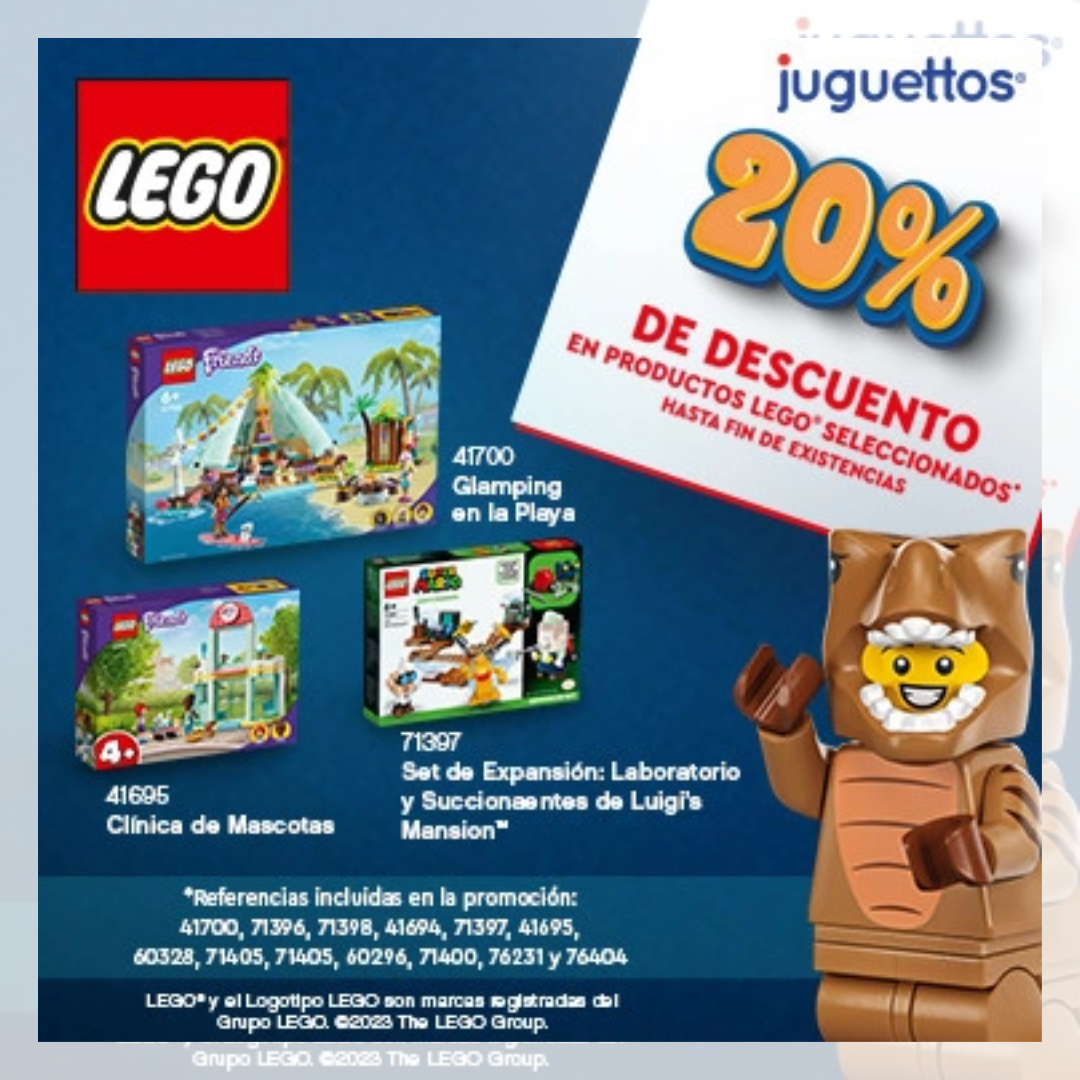 Selección de productos LEGO 20% - Centro Comercial Patios -