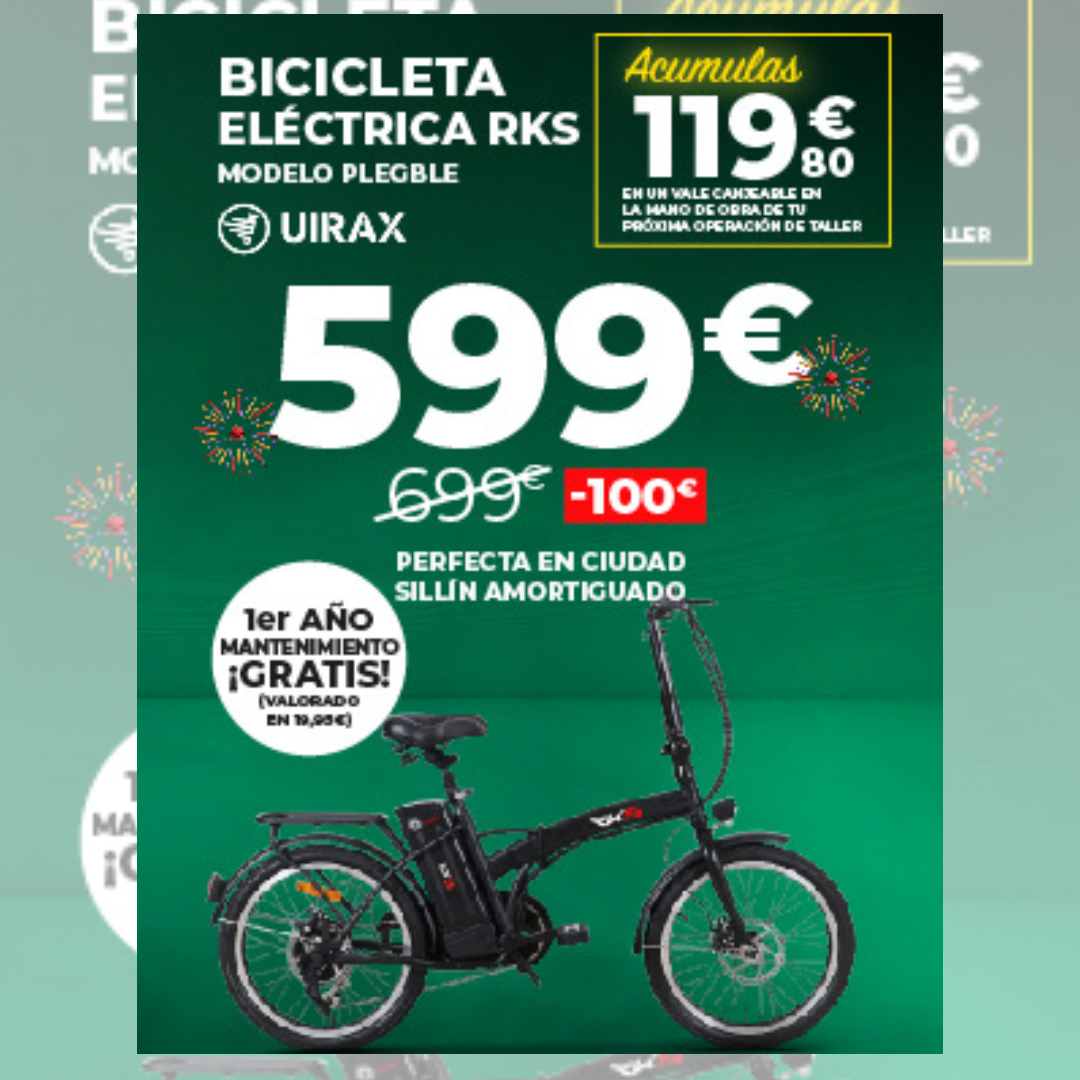 Promoción bicicleta eléctrica en Feu Vert