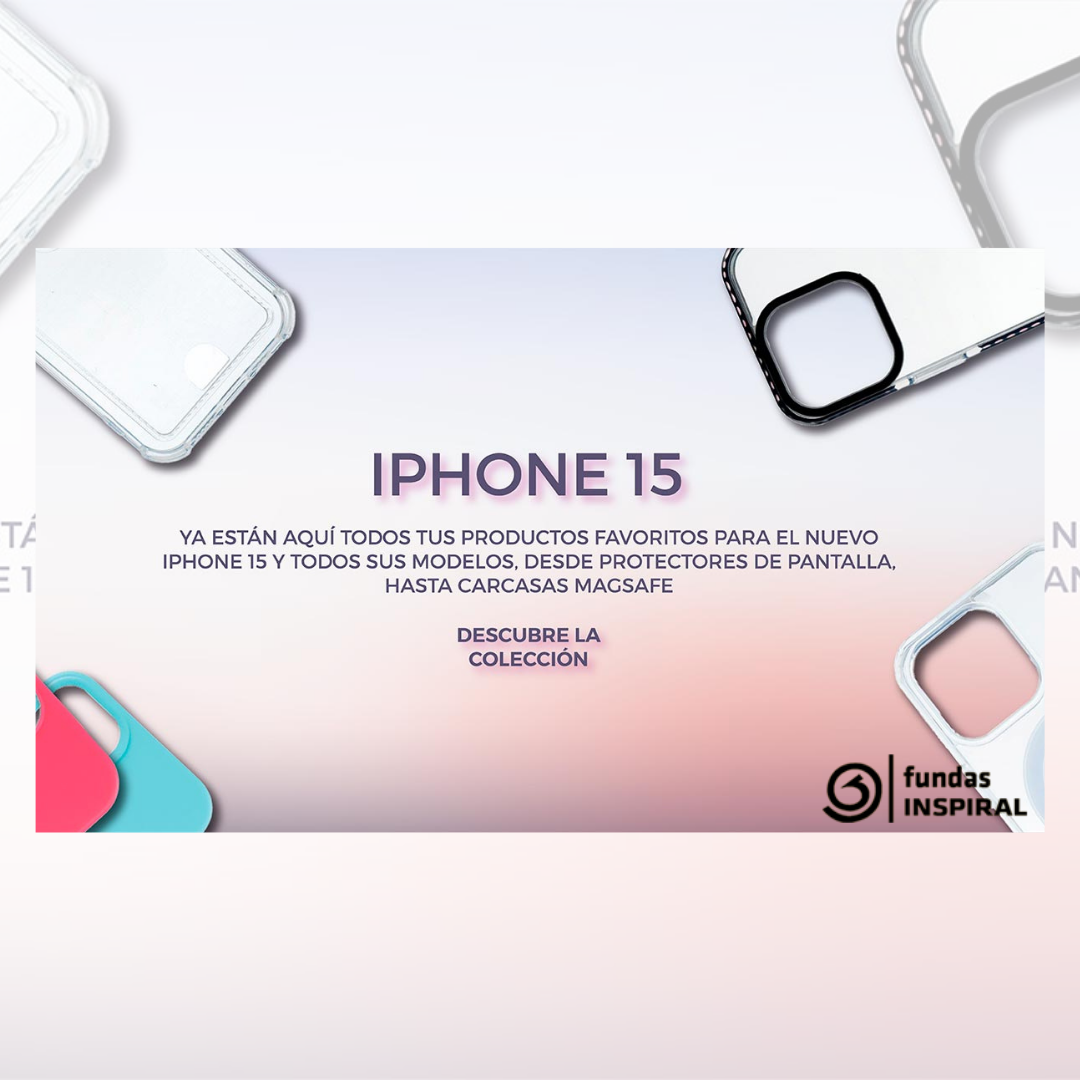 Nuevos accesorios para Iphone 15 en Fundas Inspiral - Centro Comercial Los  Patios - Málaga