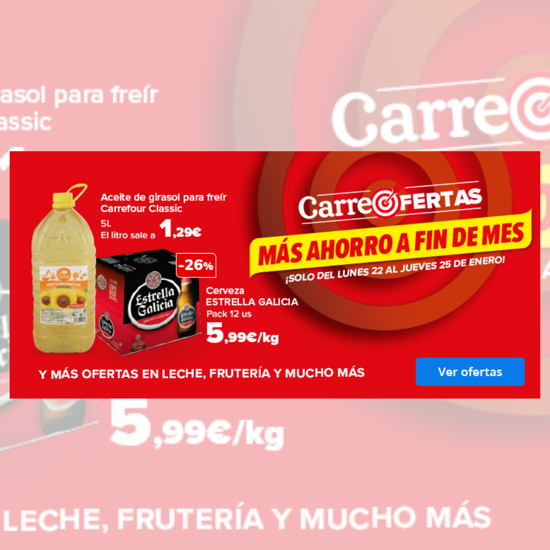 ¡Carrefour te ayuda a subir la cuesta de enero con sus súper precios!